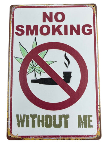 “No Smoking” Street Sign Decor