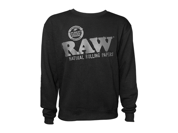 Raw Crewneck Pull Over (Black//Black)