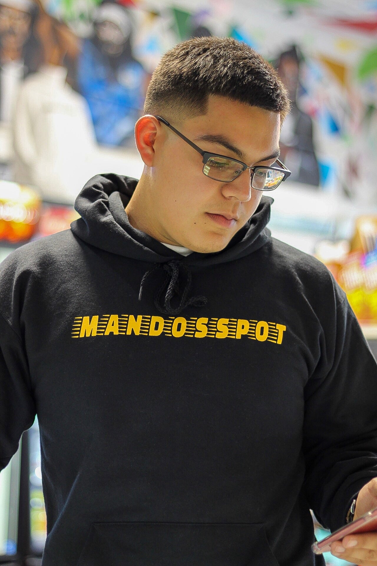 SPORTSWEAR HOODIE (Black and Gold)