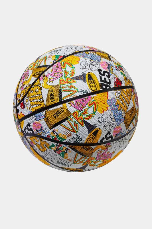 Vibes Collage Basketball (White)