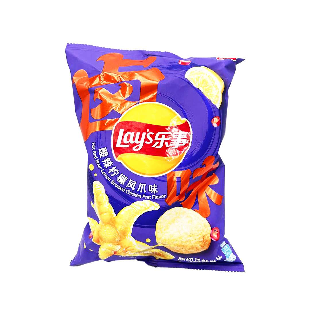 Lays Hot & Sour Lemon Chicken Feet | 🇨🇳 China