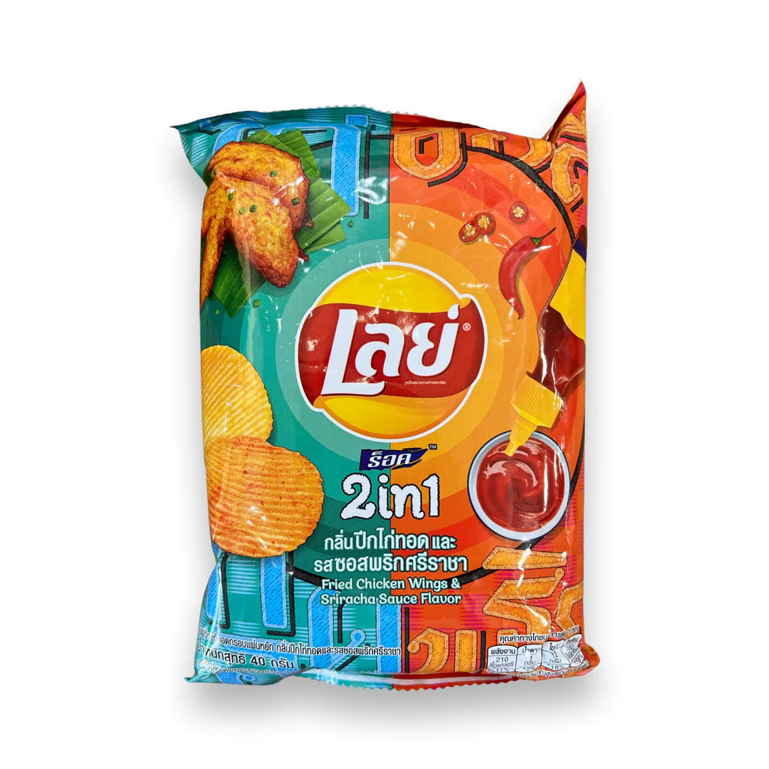 Lays Fried Chicken Wings & Sriracha Sauce | 🇹🇭 Thailand
