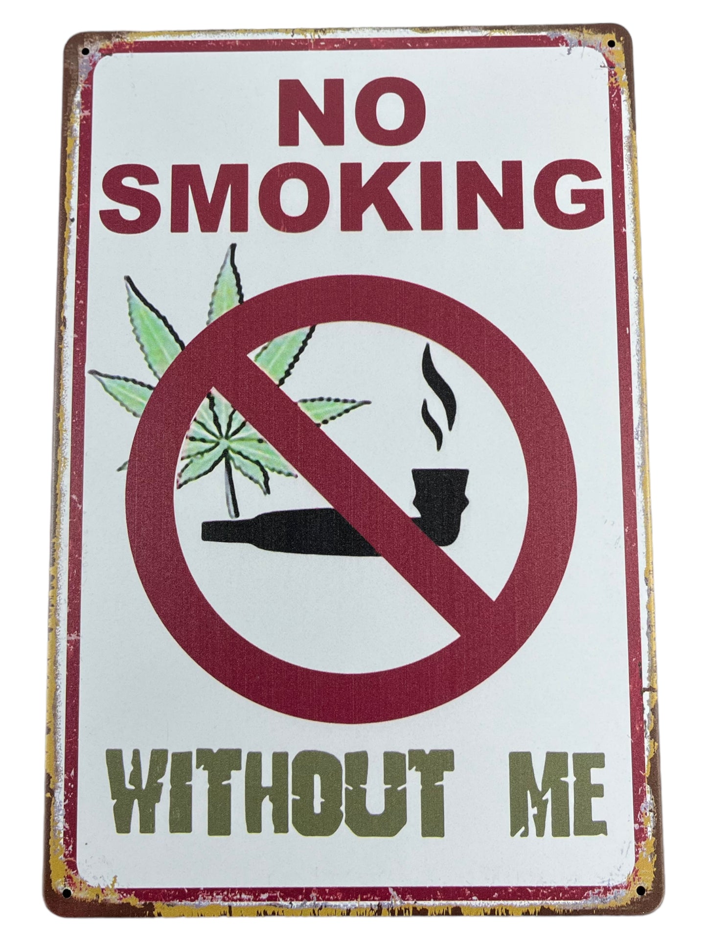 “No Smoking” Street Sign Decor