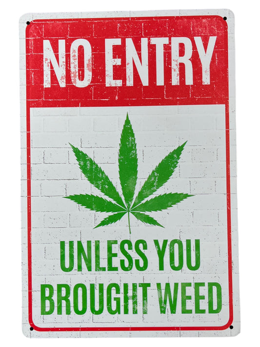 “No Entry” Street Sign Decor