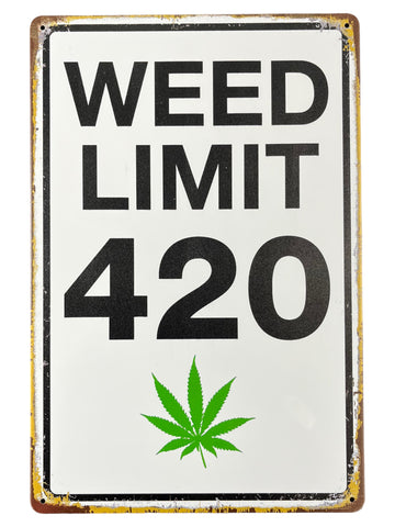 “Speed Limit 420” Street Sign Decor