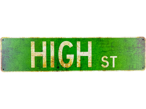“High” Street Sign Decor