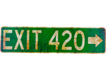 “Exit 420” Street Sign Decor