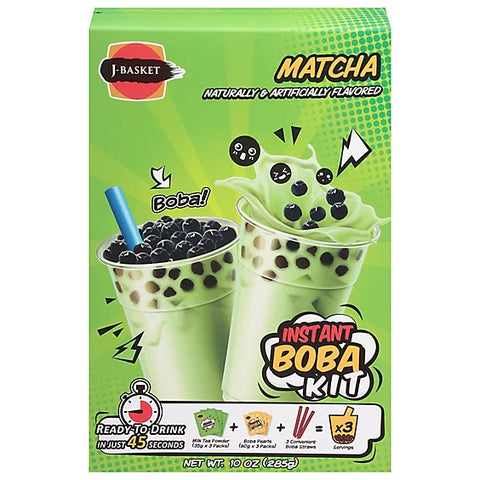 J Basket Matcha Instant Boba Kit (Imported From Taiwan)