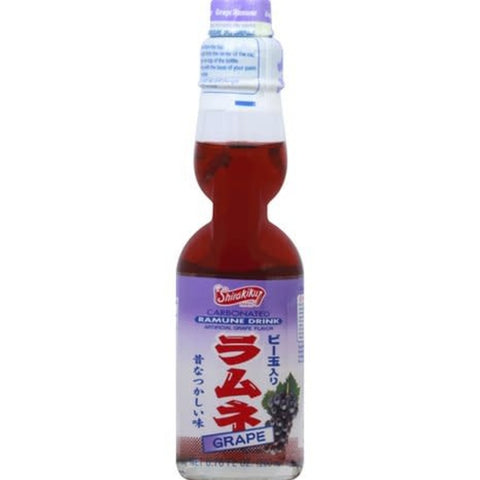 Shirakiku Ramune Grape Bottle Drink (Imported From Japan)