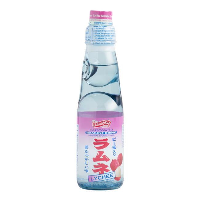 Shirakiku Ramune Lychee Bottle Drink | 🇯🇵 Japan