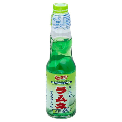 Shirakiku Ramune Melon Bottle Drink (Imported From Japan)