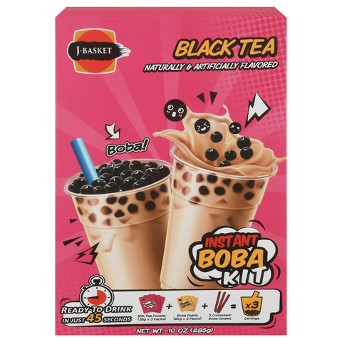 J-Basket Black Tea Intant Boba Kit (Imported From Taiwan)