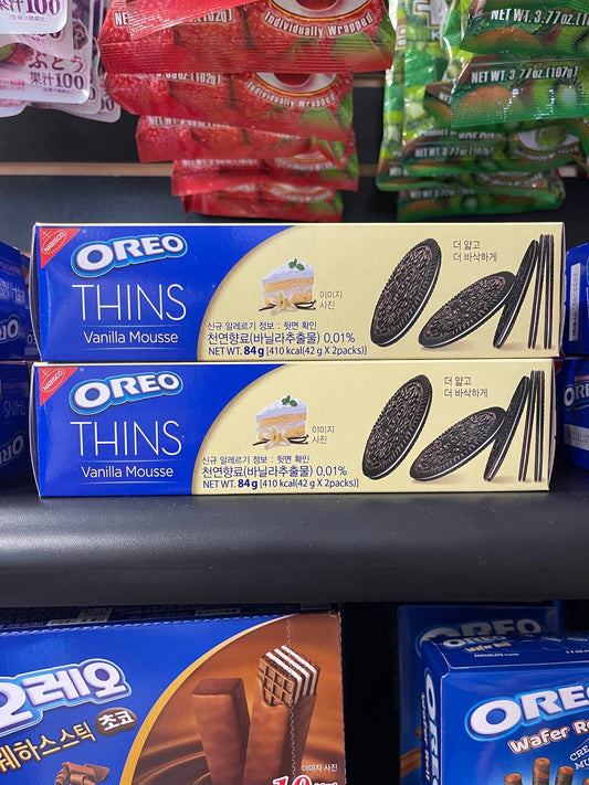 Vanilla Mousse Thins Oreo Cookies