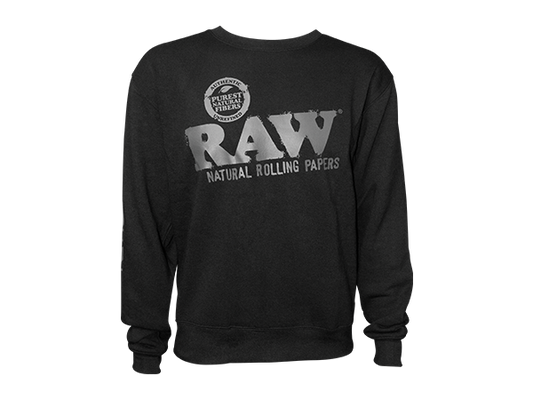 Raw Crewneck Pull Over (Black//Black)